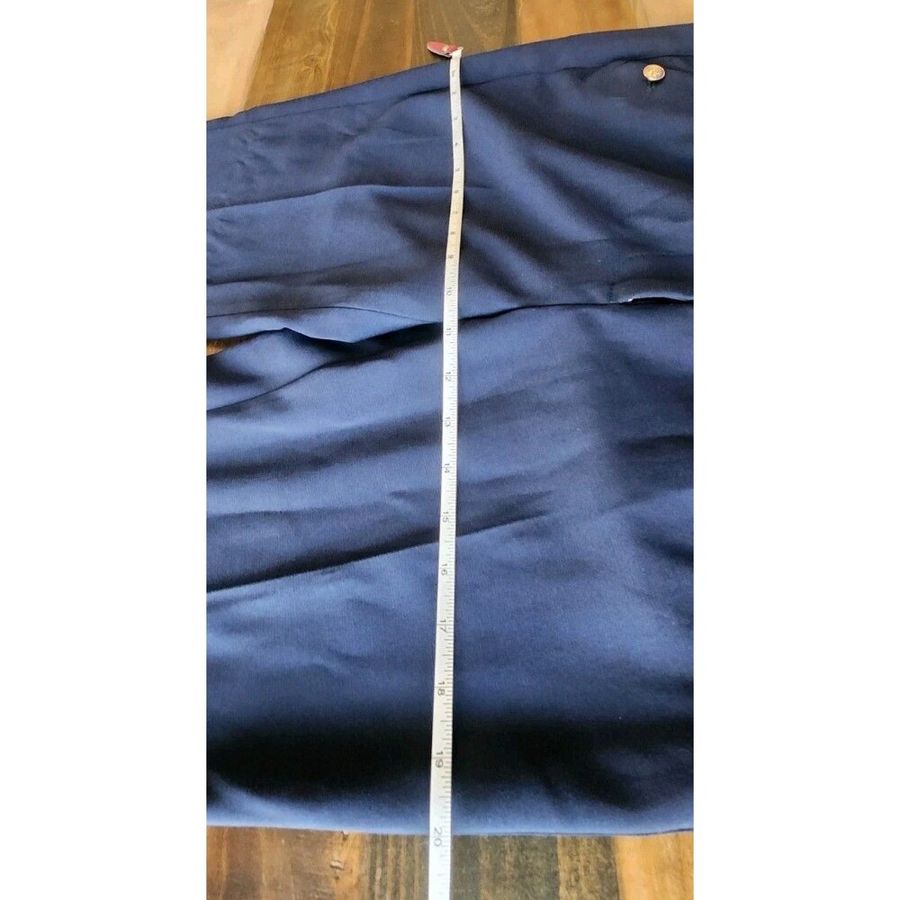 WHBM NWT The Nautical Slim Flare Gold Buttons Navy Blue Sz 8R MSRP $89.00 - Picture 13 of 15